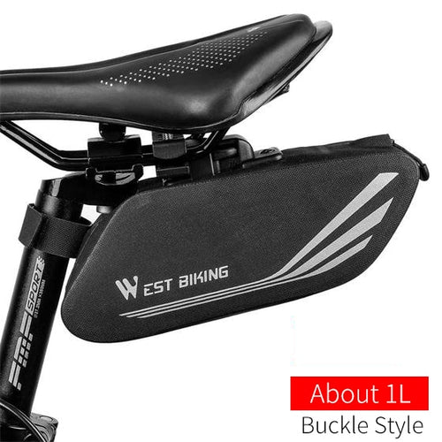 Load image into Gallery viewer, Rainproof Bicycle Bag 3D Shell Reflective Seatpost Saddle Bag Shockproof MTB Road Bike Bag Cycling Accessories
