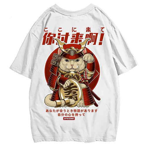 Load image into Gallery viewer, Men Hip Hop T Shirt Streetwear Monster Cat T-Shirts Harajuku Japan Style Funny Tshirt Summer Short Sleeve Cotton Tops Tees

