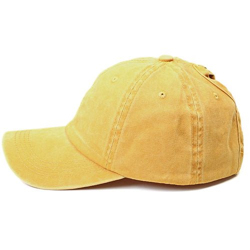Load image into Gallery viewer, Women Hollow Out Ponytail Baseball Cap Washing Hats Denim Hunting Sunhat Cotton Outdoor Sports Simple Vintag Visor Casual Cap
