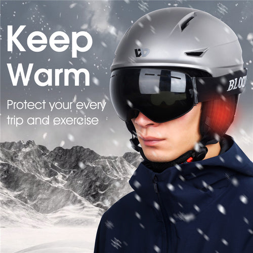 Load image into Gallery viewer, Winter Warm Cycling Helmet Adjustable Motorcycle Electric Bike Safety Cap Men Women Ski Snowboard Bicycle Helmet
