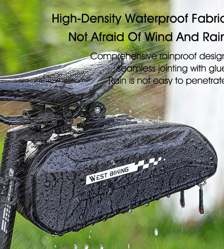 Bike Bag MTB Road Bike Saddle Bag Tools Pannier Waterproof Reflective Front Frame Phone Bag Cycling Accessories