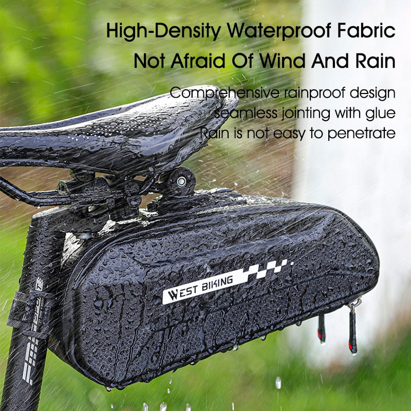 Bike Bag MTB Road Bike Saddle Bag Tools Pannier Waterproof Reflective Front Frame Phone Bag Cycling Accessories
