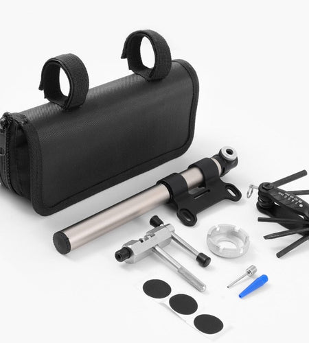 Portable Bicycle Multifunctional Tool Kits Set With Storage Bag Bike Pump Chain Cutter Cycling Tire Repair Tools