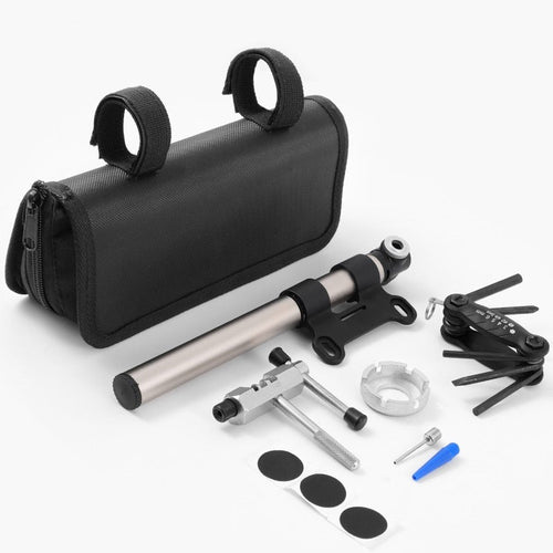 Load image into Gallery viewer, Portable Bicycle Multifunctional Tool Kits Set With Storage Bag Bike Pump Chain Cutter Cycling Tire Repair Tools
