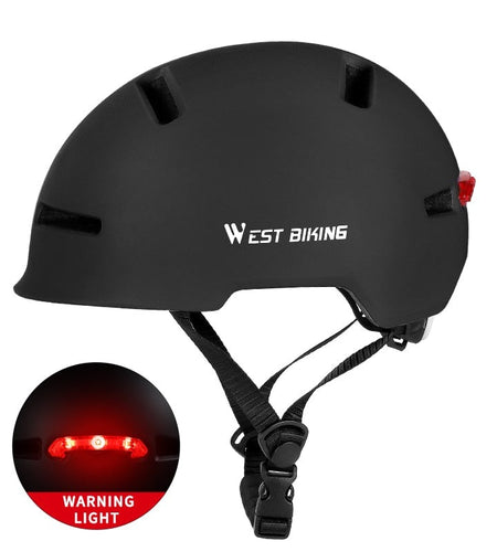 Bicycle Helmet LED Light Rechargeable MTB Road Electric Bike Helmet Motorcycle Scooter Men Women Cycling Safe Cap