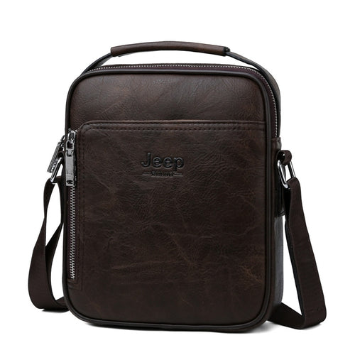 Load image into Gallery viewer, Men Messenger Bags High Quality Split Leather Large Capacity Bag
