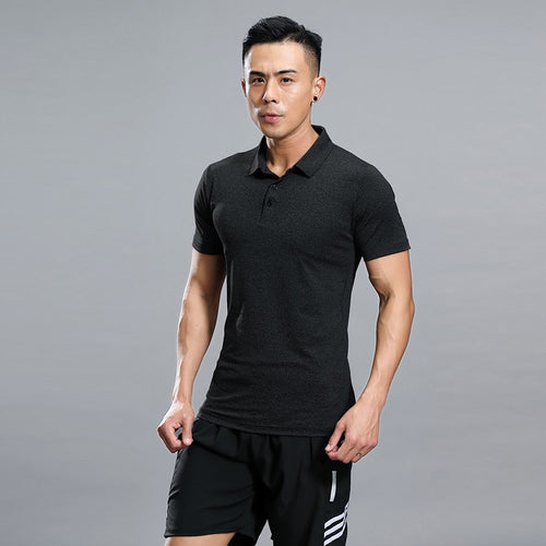 Load image into Gallery viewer, Mens Polo Shirt Short Sleeve Summer Tennis Shirt Quick Dry Sport Clothing Basketball GYM Running Badminton Training T-Shirt
