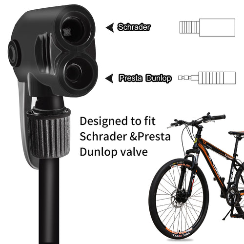 Load image into Gallery viewer, Ultra-light MTB Road Bike Pump Portable Cycling Air Inflator Foot Pump 100/120Psi High Pressure Bicycle Tire Pump
