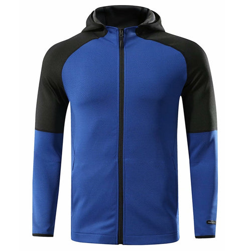 Load image into Gallery viewer, Hooded Fitness Sport Jacket Coat Men Quick Dry Running Jacket Zipper Hoody Sweatshirt Sportswear Gym Hoodies Training Clothing
