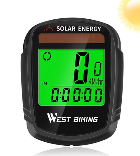Bike Computer Speedometer Odometer Multifunctional Cycling Computer Rainproof Solar Power Bicycle Wireless Computer