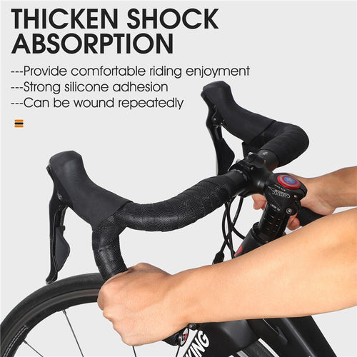 Load image into Gallery viewer, Soft Bike Handlebar Tape EVA Shock Absorption Bicycle Handlebar Tape Anti-slip Cycling Wrap End Plug Accessories
