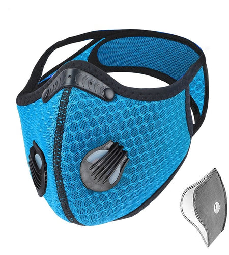 Sport Face Mask With Activated Carbon Filter PM 2.5 Anti Pollution Mask Training Running Anti-dust Cycling Mask