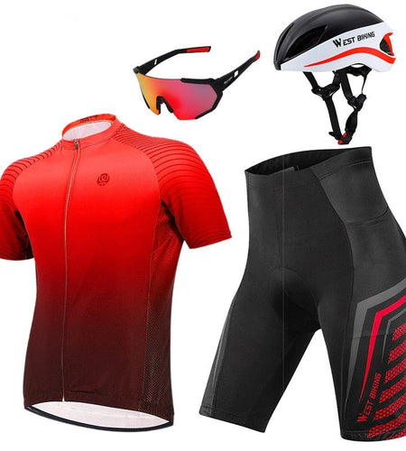 Professional Cycling Set MTB Bike Clothing Racing Bicycle Clothes Uniform Summer Quick-dry Cycling Jersey Set