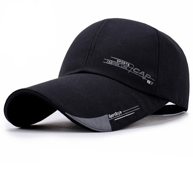 Sports Style Printed Baseball Cap-unisex-wanahavit-Black-wanahavit