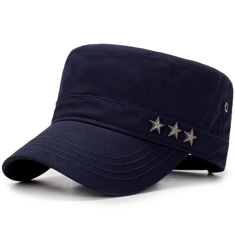 Three Star Military Cap for unisex - wanahavit