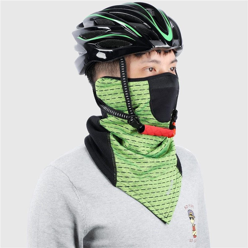 Cycling Face Mask Winter Thermal Warm Scarf Outdoor Ski Mask Running Climbing Snowboard Windproof Fleece Bike Mask