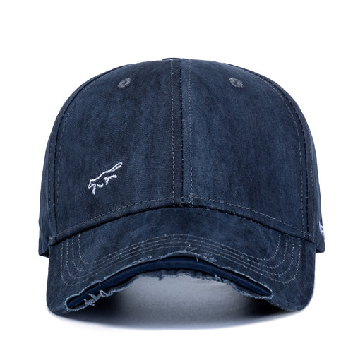 Load image into Gallery viewer, Unisex Vintage Hole Cap Cotton Hats For Men Fashion Fox Side Embroidery Baseball Cap Women Outdoor Streetwear Hat Cap
