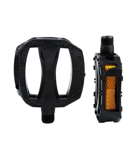 Kids Bicycle Pedals Ultralight Anti-Slip Plastic Safety Warning Reflector Children Cycling 9/16 1/2 Kids Bike Pedals