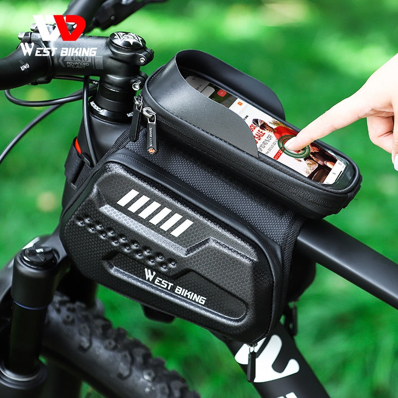 Bicycle Bag Waterproof Bike Frame Bag Touchscreen Phone Case Cycling Bags MTB Bike Top Tube Handlebar Bicycle Bag