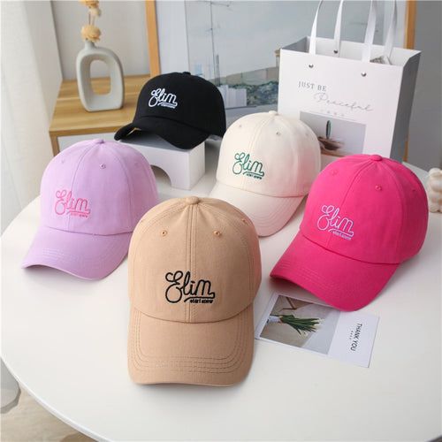 Load image into Gallery viewer, Hot Sale Unisex Fashion Cotton Cap Letter Embroidery Candy Colors Baseball Cap For Women High Quality Streetwear Hat
