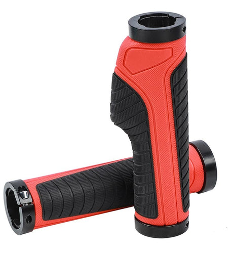 MTB Bicycle Handlebar Rubber Grips Ergonomic Bike Accessories Ring Lockable Non-slip Shock Absorption Bicycle Grips