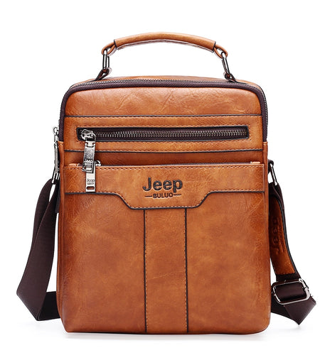 High quality Tote Fashion Business Man Messenger Bag Big Size Split Leather Bags Brand Men's Crossbody Shoulder Bags