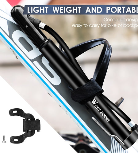 120 PSI MTB Road Bicycle Pump Long Hose Cycling Air Inflator Schrader Presta Valve MTB Road Bike Tire Alloy Pump