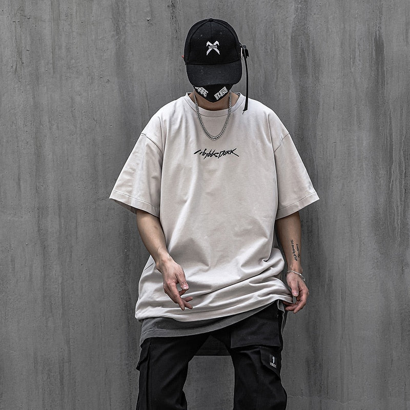 Hip Hop T-Shirt Men 2021 Summer Creative Print Streetwear Tshirts Men Tops Tees White Black WB128