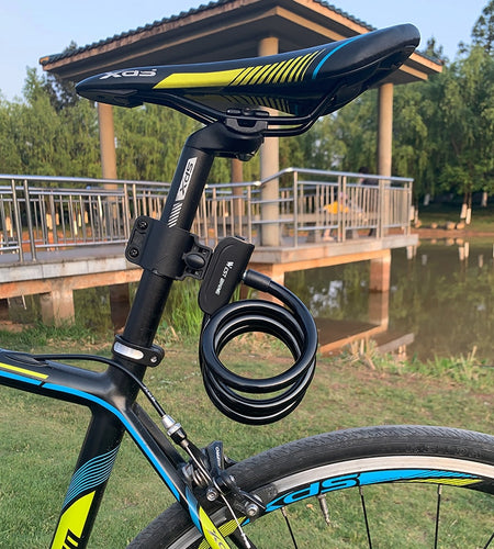 Bike Lock Anti Theft Security Bicycle Accessories Cable Lock MTB Road Bike Multicolor Cycling Portable Wire Lock