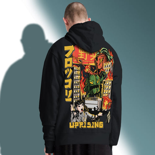 Load image into Gallery viewer, Men Hip Hop Japanese Harajuku Cartoon Monster  Streetwear  Tops  Cotton  Oversized HipHop Hoodies, Sweatshirts
