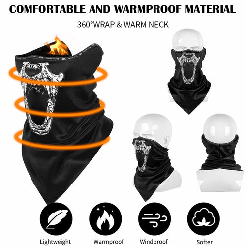 Load image into Gallery viewer, Winter 3D Print Sport Scarf Protection Thermal Neck Gaiter Bicycle Balaclava Men Women Cycling Fishing Headwear
