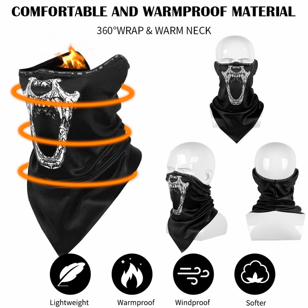 Winter 3D Print Sport Scarf Protection Thermal Neck Gaiter Bicycle Balaclava Men Women Cycling Fishing Headwear