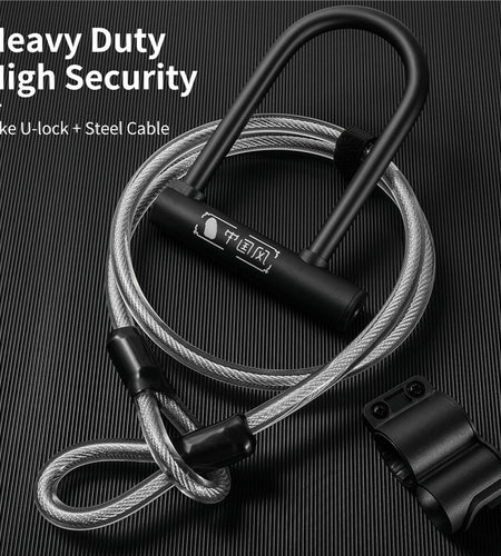 Bicycle U Lock MTB Road Bike Padlock 2 Keys Anti-theft Safety Motorcycle Scooter Cycling Lock Bicycle Accessories