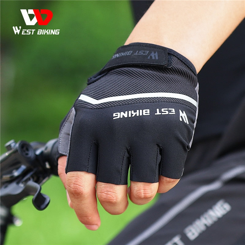 Half Finger Cycling Gloves Shockproof Wear Resistant Breathable MTB Road Bicycle Gloves Men Women Sports Bike Gloves