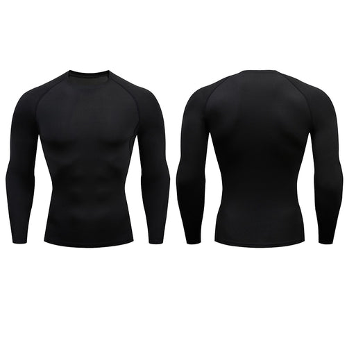 Load image into Gallery viewer, Men Compression Running T Shirt Fitness Tight Long Sleeve Sport Tshirt Training Jogging Shirts Gym Sportswear Quick Dry Rashgard
