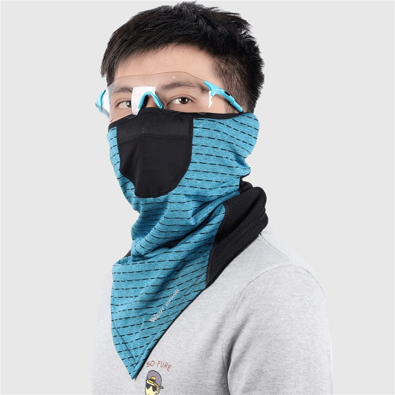 Winter Warm Cycling Face Mask Windproof Fleece Running Sport Ski Mask Balaclava Neck Scarf Breathable Road Bicycle Cycling Masks