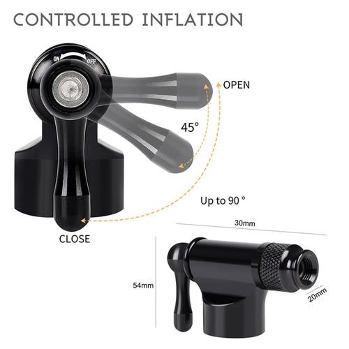 Load image into Gallery viewer, CO2 Pump Bike Mini Hand Pump MTB Road Bicycle Air Inflator Schrader Presta Valve Adapter Ball Cycling Accessories

