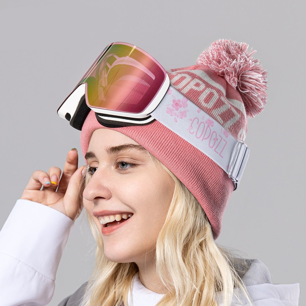 Professional Winter Ski Goggles Magnetic Quick-Change Double Layers Anti-Fog Snowboard goggles Men Women Ski Equipment