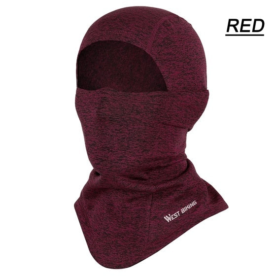 Winter Fleece Cycling Face Mask Windproof Warm MTB Road Bicycle Full Face Cover Outdoor Men Women Thermal Bike Cap