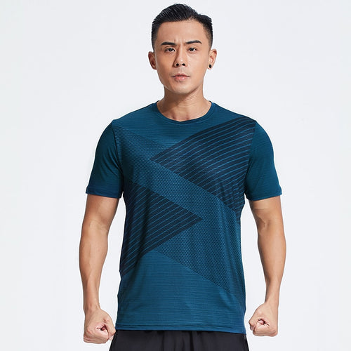 Load image into Gallery viewer, Professional Men Quick Dry Running T Shirt Loose Tops Breathable Gym Camping Hiking Cycling Tees M-4XL Size Workout Training
