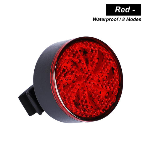 Load image into Gallery viewer, Whirling Windmill LED Bicycle Tail Light 8 Light Modes USB Charge Bike Light Waterproof Safety Warning Seatpost Cycling Light
