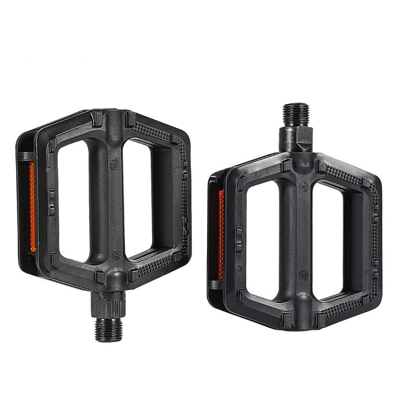 1 Pair High Quality Portable MTB Bike Bicycle Pedals Plastic Road Bike Double DU Pedals Cycling Mountain Bike Parts