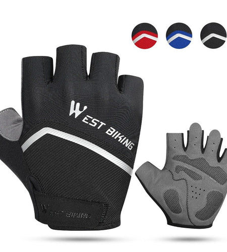 Half Finger Cycling Gloves Shockproof Wear Resistant Breathable MTB Road Bicycle Gloves Men Women Sports Bike Gloves