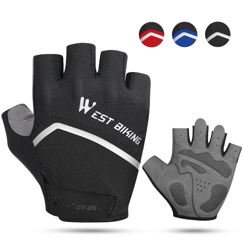 Half Finger Cycling Gloves Shockproof Wear Resistant Breathable MTB Road Bicycle Gloves Men Women Sports Bike Gloves