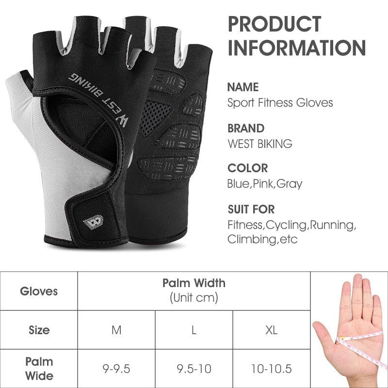 Half Finger Cycling Gloves Summer Breathable Anti Slip Sport Bicycle Gloves Women Men MTB Road Bike Fitness Gloves