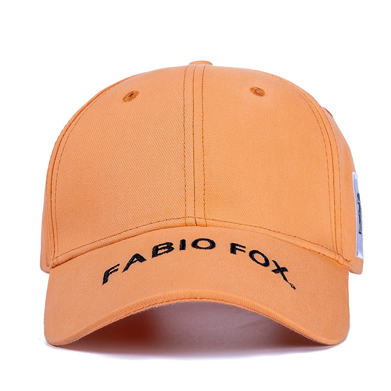 Unisex Stylish Cap Cotton Hats For Women Fashion Fox Side Embroidery Baseball Cap Men Outdoor Popular Streetwear Hat Cap