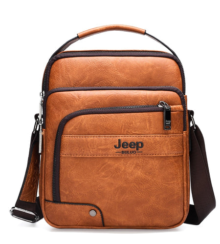 Brand High Quality Business Crossbody Tote Bags Man Leather Bags Male Cow Split Leather Handbag Messenger  For Men