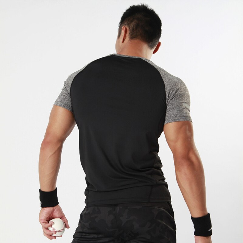 Men's T-shirt Quick-drying T-shirts for Fitness Gym Men's Running T-shirts Short-sleeved Shirts Sportswear Training