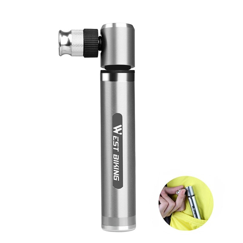 89G Portable Mini Bicycle Pump MTB Mountain Bike Pump 160 PSI High Pressure Cycling Hand Air Pump Ball Tire Inflator