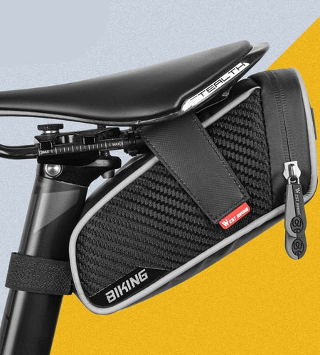Waterproof Bicycle Saddle Bag MTB Road Bike Saddlebags Reflective Striped Bicycle Tool Holder Bag MTB Accessories